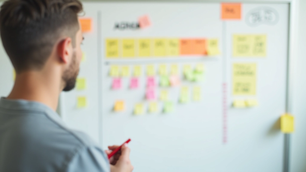 Agenda de sessão de brainstorming exibida num relógio ou cronograma visual