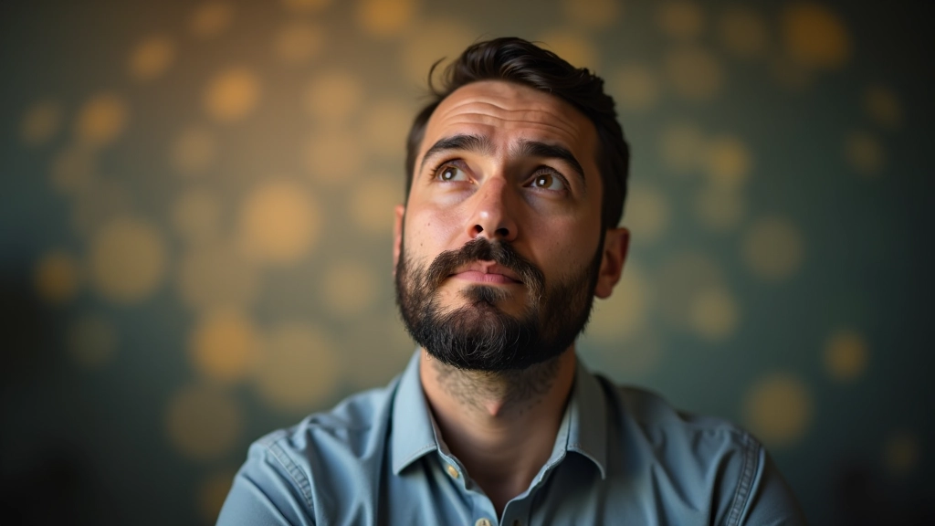 Pessoa pensativa em frente a múltiplas caminhos representando diferentes perspectivas e soluções criativas